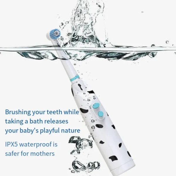 Children's Electric Toothbrush with Baby Toothpaste and Cartoon Design - Image 5