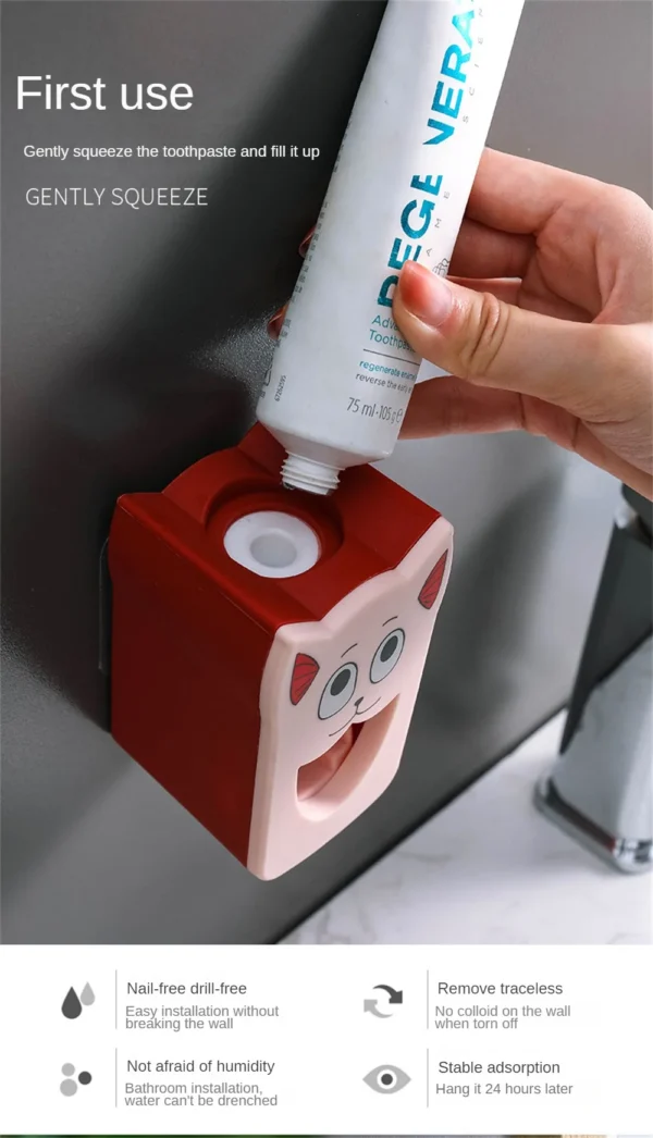 Baby Toothpaste Cartoon Dispenser Squeezer - Image 4